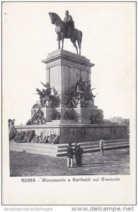 Italy Roma Rome Monumento a Garibaldi sul Gianicola