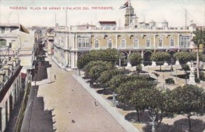 Mexico Havana Plaza de Armas Y Palacio Del Presidente Curteich