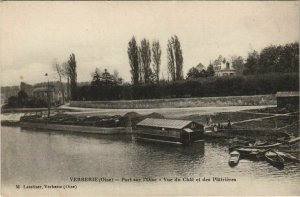 CPA VERBERIE - Port sur l'Oise - Vue du Chat et des Platrieres (130728)