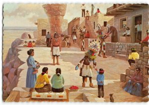 HOPI HOME DANCE Niema Festival Polacca, AZ Native American Indians 4x6 Postcard