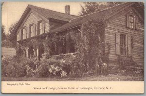 ROXBURY NY WOODCHUCK LODGE ANTIQUE POSTCARD