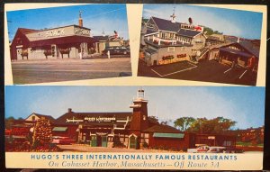 Vintage Postcard 1964 Hugo's Restaurants, Cohasset Harbor, Massachusetts (MA)