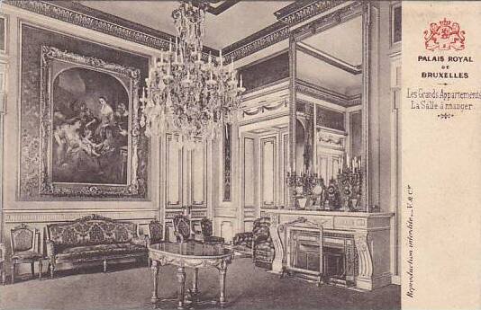 Belgium Brussels Les Grands Appartements La Salle a manger Palais Royal de Br...