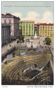 CATANIA , Italy , 00-10s ; Piazza Stesicorea Ed Anfiteatro Romano