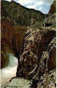 Vintage postcard: Buffalo Bill Dam, Cody, Wyoming