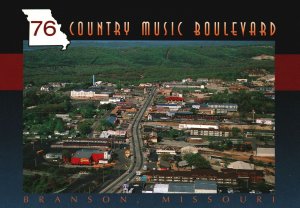 Vintage Postcard Country Music Boulevard Aerial View of Highway Branson Missouri