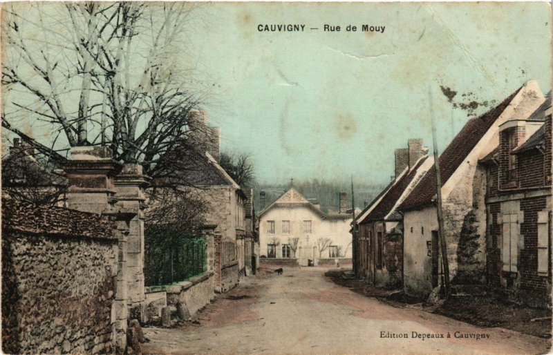 CPA CAUVIGNY rue de MOUY (377529)