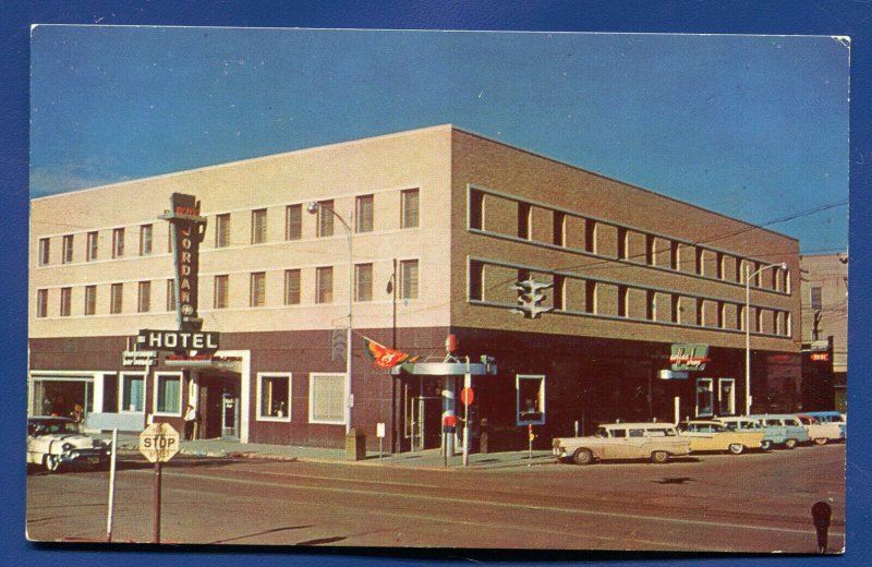 Hotel Jordan in Glendive Montana mt Postcard #2