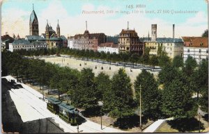 Germany Köln Neumarkt Cologne Vintage Postcard C077