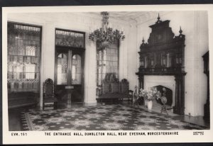 Worcestershire Postcard - The Entrance Hall, Dumbleton Hall, Nr Evesham  2717