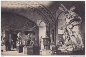 Interior- Salle De Puget, Musee Du Louvre, Paris, France, 1900-1910s