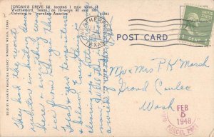 Weatherford Texas Jordans Drive In Vintage Postcard AA15222