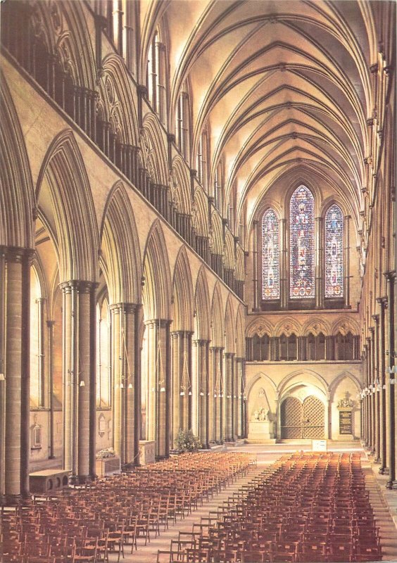 Postcard Religion Salisbury Cathedral The Nave