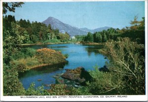 Postcard Ireland - Ballinahinch Lake and Ben Lettery Mountain