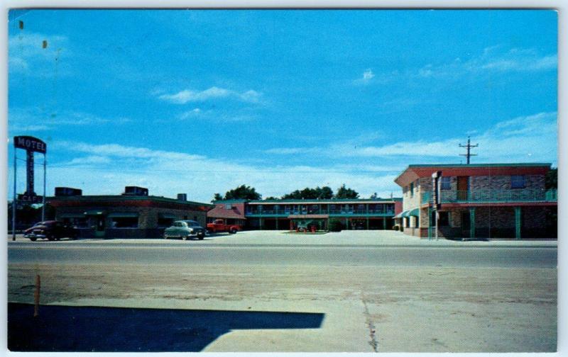 GUYMON, Oklahoma  OK   Roadside  BYERLEY'S MOTEL & Restaurant  c1950s  Postcard