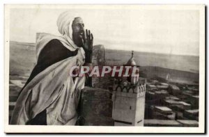 Algeria Old Postcard Scenes and Types The Muezzin