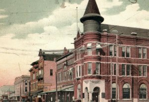 Circa 1900-08 Franklin Street Downtown Signs, Florida Vintage Postcard P9 