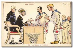 Our Sailors-The book Postale Penalties-boat-card Old Illustrator Gervese