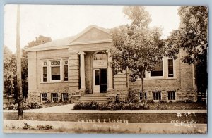 c1910 Carnegie Library Building View Madison South Dakota SD RPPC Photo Postcard