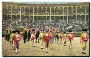 Old Postcard Bullfight Bullfight El paseo The parade of Cuadrilla