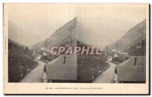 Stereoscopic Card - Cauterets - View from Mahourat - Old Postcard