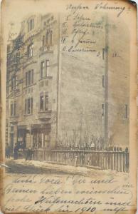 RPPC 1910 Eger cancel Hungary to Hermannstadt Sibiu Emanuel Fischer store - RARE