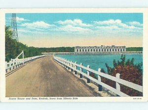 Pre-Chrome POWER PLANT SCENE Keokuk Iowa IA AG2204