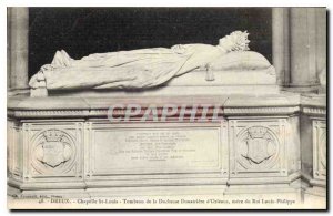 Old Postcard Dreux Chapelle St Louis Tomb of the Orleans Dowager Duchess moth...