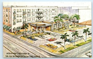 FORT LAUDERDALE, FL Florida ~ Roadside BROWARD HOTEL c1960s  Postcard