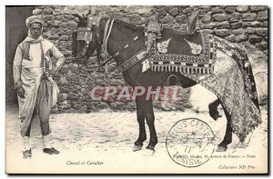 Old Postcard Horse And Rider TOP Tunisia