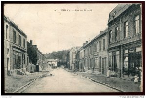 dc451 - FRANCE Bruay 1910s Rue du Marche by Doley. Note by British Soldier WW1