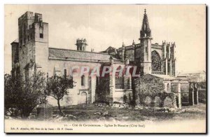 Cite Carcassonne Postcard Ancient Church St Nazaire