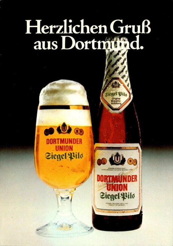 Advertising Alcohol Beer Dortmunder Union Ziegel Pils