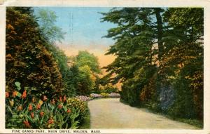 MA - Malden. Pine Banks Park, Main Drive