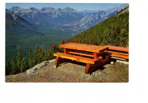 Picnic Table, Banff Sulfur Mountain Gondola Lift, Alberta