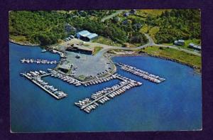 CT Mystic River Marina Mason's Island CONN POSTCARD PC Connecticut