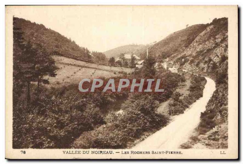 Postcard Old Noireau of Les Rochers Vallee Saint Pierre