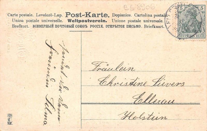 BG8906 pigeon rose flower  geburtstag birthday greetings germany