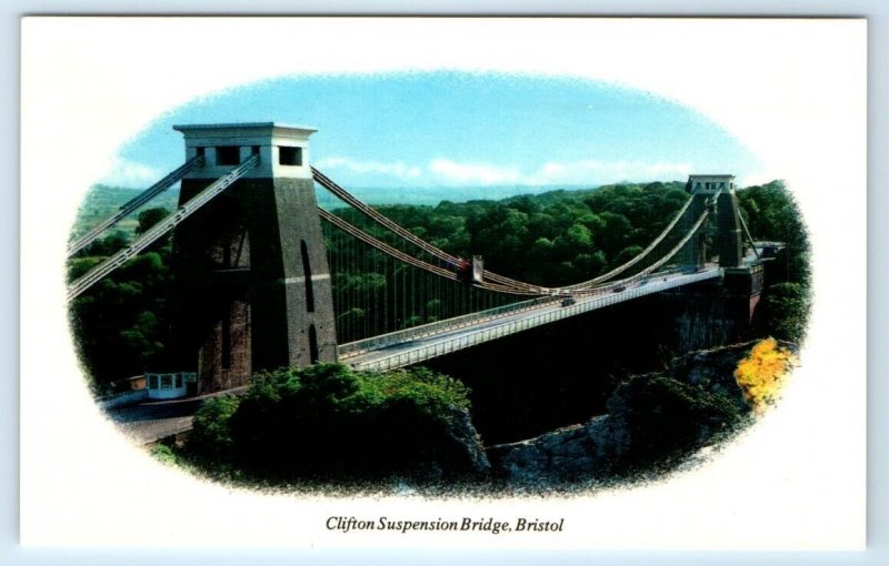 CLIFTON Suspension Bridge BRISTOL England UK Postcard