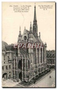 Old Postcard Paris La Sainte Chapelle Built on I & # 39ordre St. Louis and th...