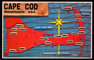 Massachusetts Cape Cod Map