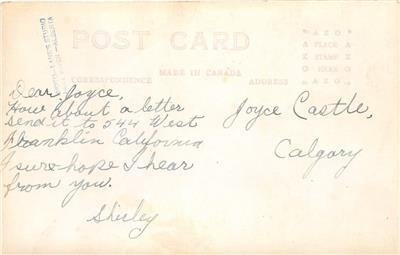 RPPC High River Post Office Alberta Canada Lane's Studio c1930s Vintage Postcard