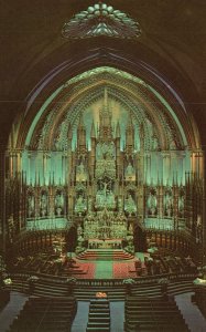 Vintage Postcard Interior View of Notre Dame Church Montreal Canada CAN