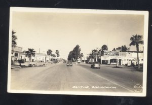 RPPC BLYTHE CALIFORNIA ROUTE 66 STREET SCENE FRASHERS REAL PHOTO POSTCARD