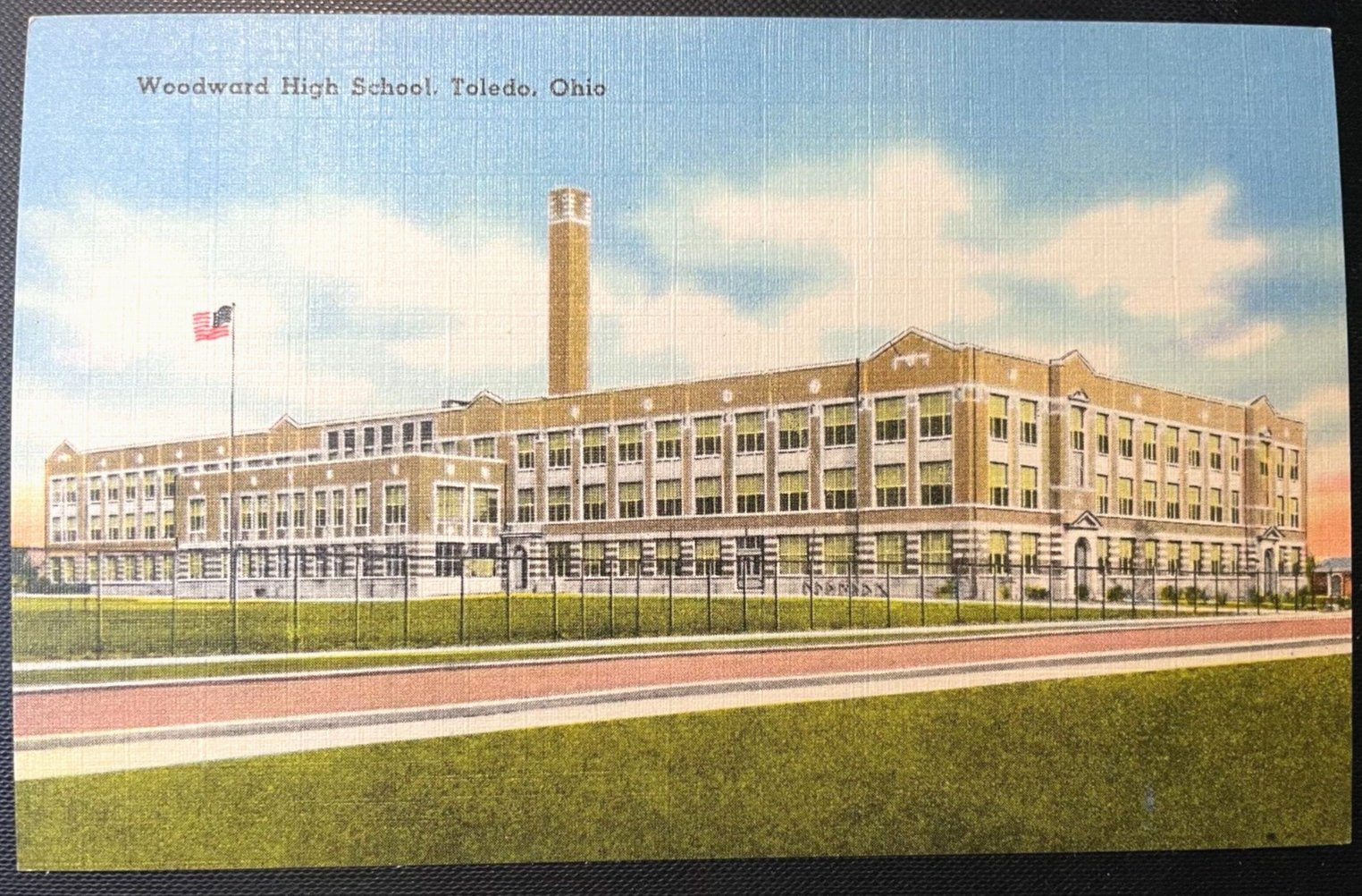 Vintage Postcard 19301945 Woodward High School Toledo Ohio United