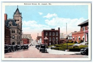 St. Joseph Missouri Postcard Edmond Street Exterior View Building c1920 Vintage