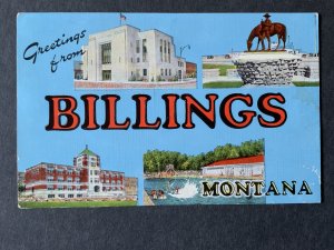 Greetings From Billings MO Chrome Postcard H2307080830