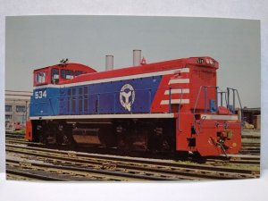 Railroad Postcard Train Railway Belt Chicago Illinois Locomotive Patriotic 534
