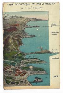 1909 Monaco To USA Picture Postcard - See Both Sides (PP61)