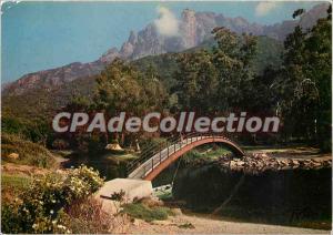 Modern Postcard Corsica unforgettable Porto Bridge